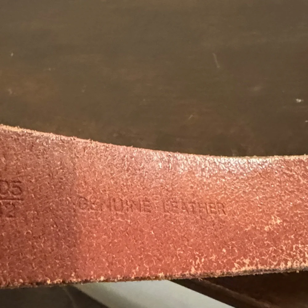 Relic Men's Deep Red Leather Belt